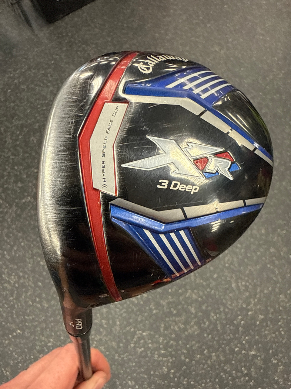 Used Callaway XR 3 DEEP Mens Fairway Wood LH 3 Wood
