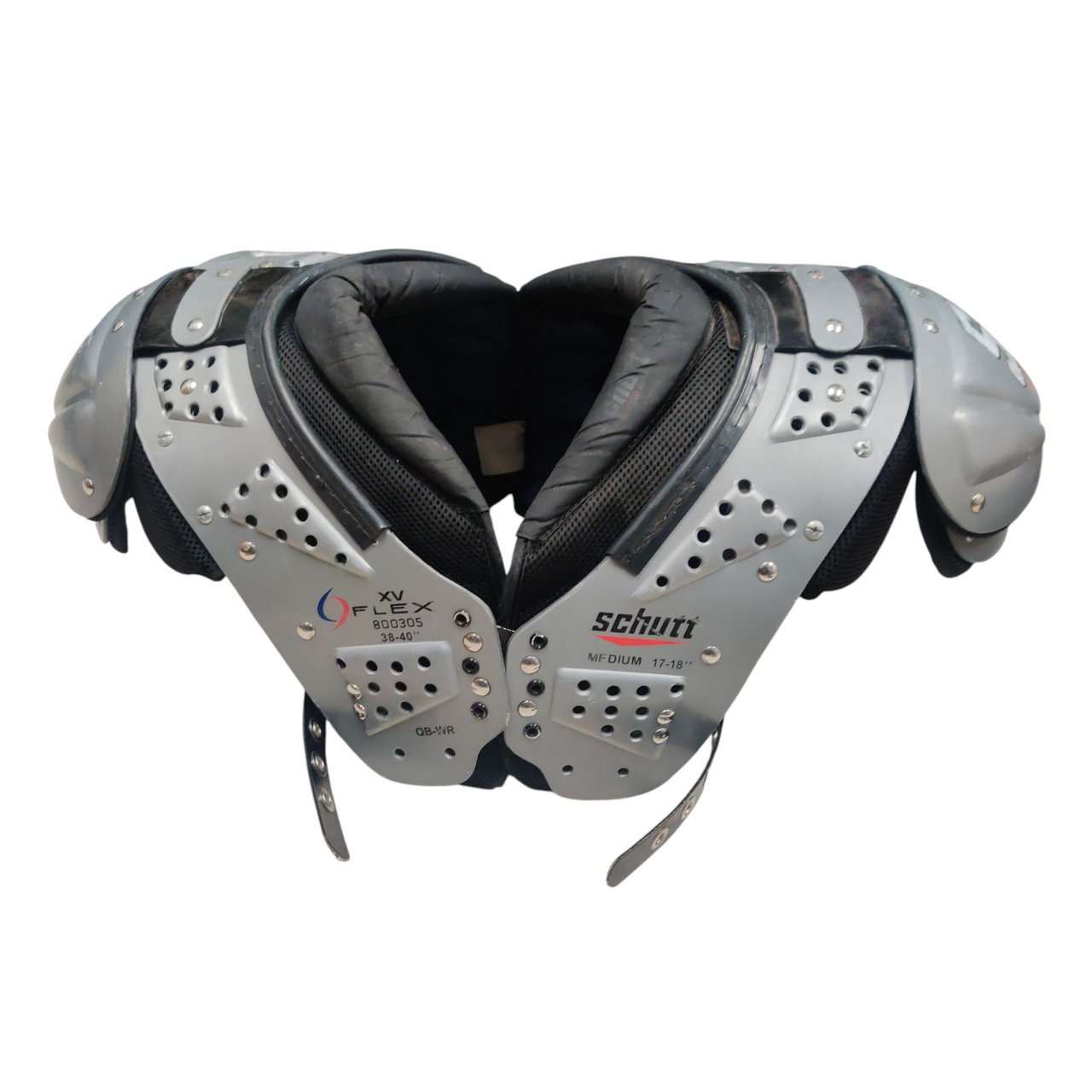Used Schutt XV FLEX QB/WR PADS Football Shoulder Pads Medium