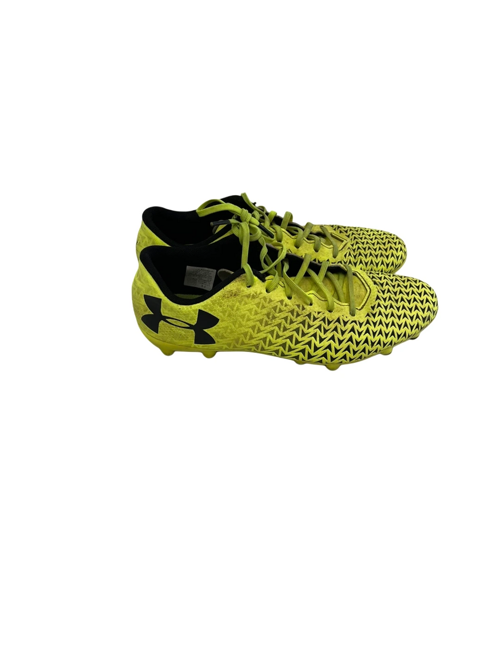 Used Under Armour CF FORCE Soccer Cleats Optic Yellow Junior 05