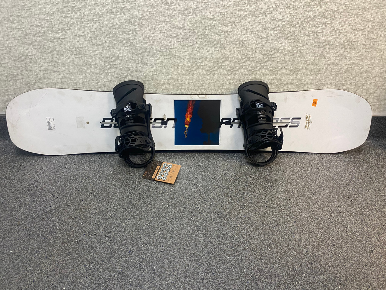 Used Burton PROCESS Mens Board/Bindings White 155 cm