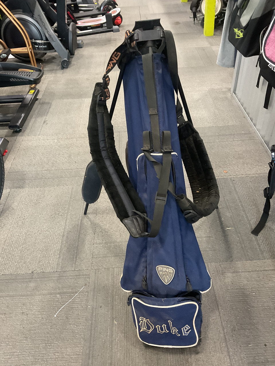 Used Ping MANTIS SUNDAY BAG Mens Stand Bag Navy Blue