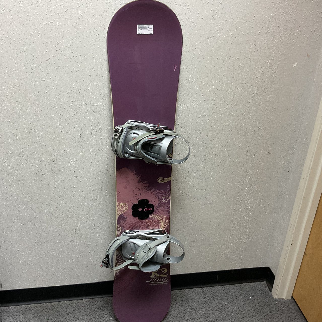 Used K2 LUNA Womens Board/Bindings Purple 146 cm