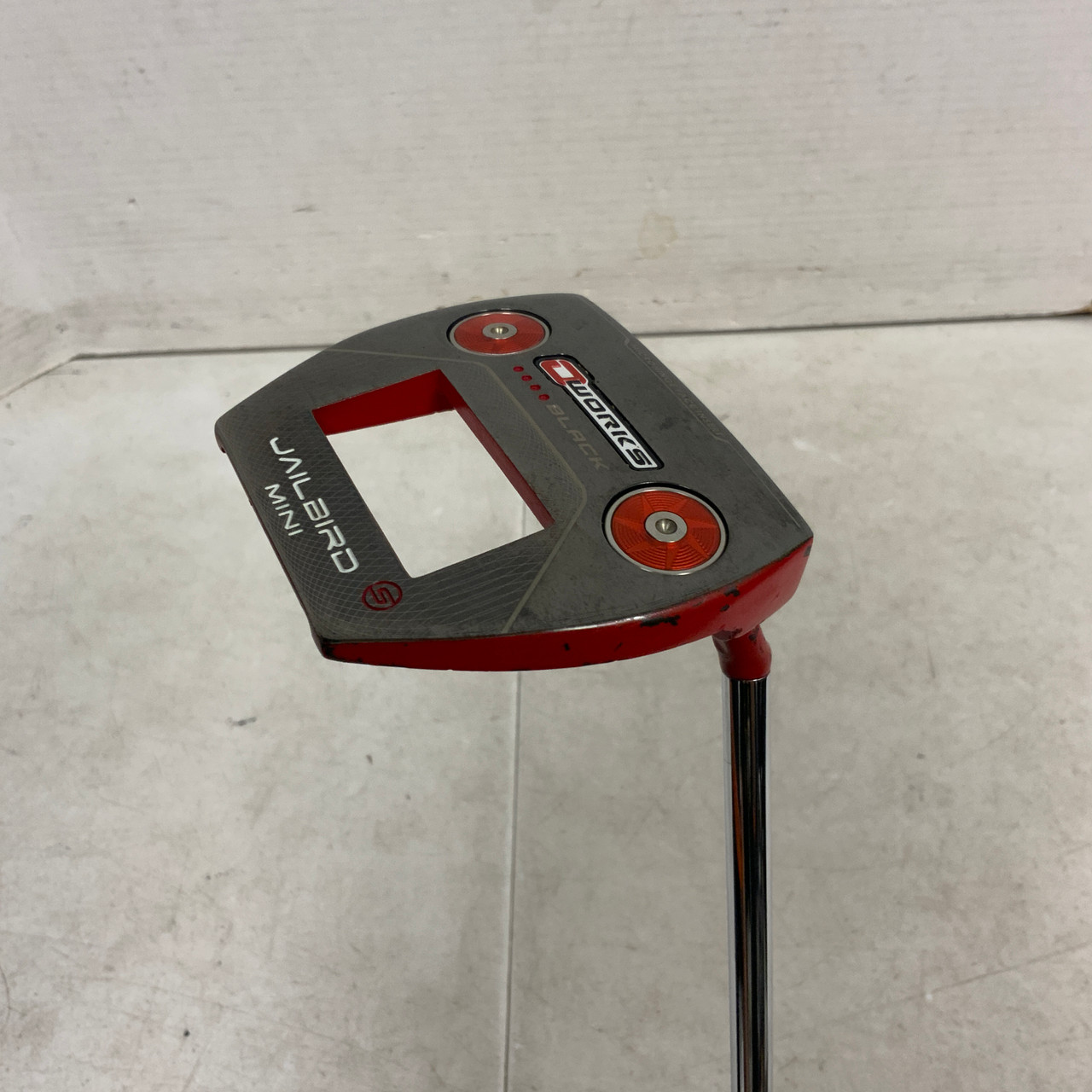 Used Odyssey O WORKS BLACK JAILBIRD MINI Mens Putter RH