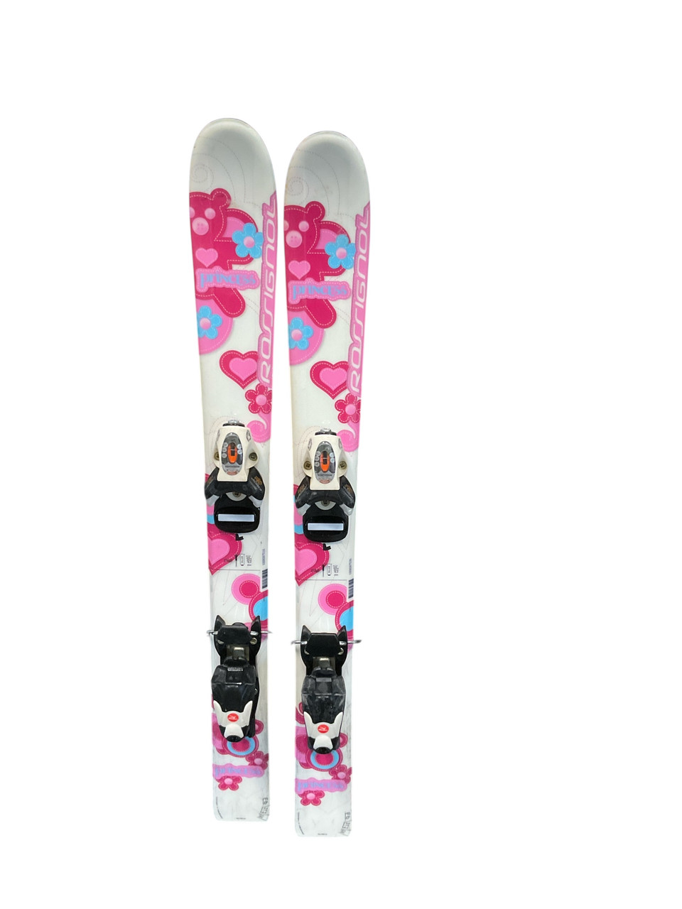 Used Rossignol PRINCESS Girls DH Ski/Binding White 100 cm