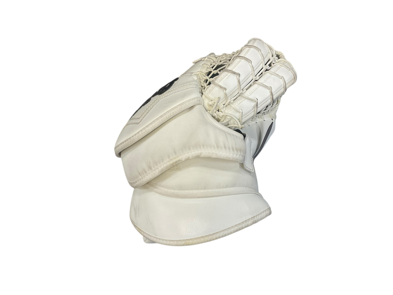 Used Brians ALITE Senior Goalie Catcher White