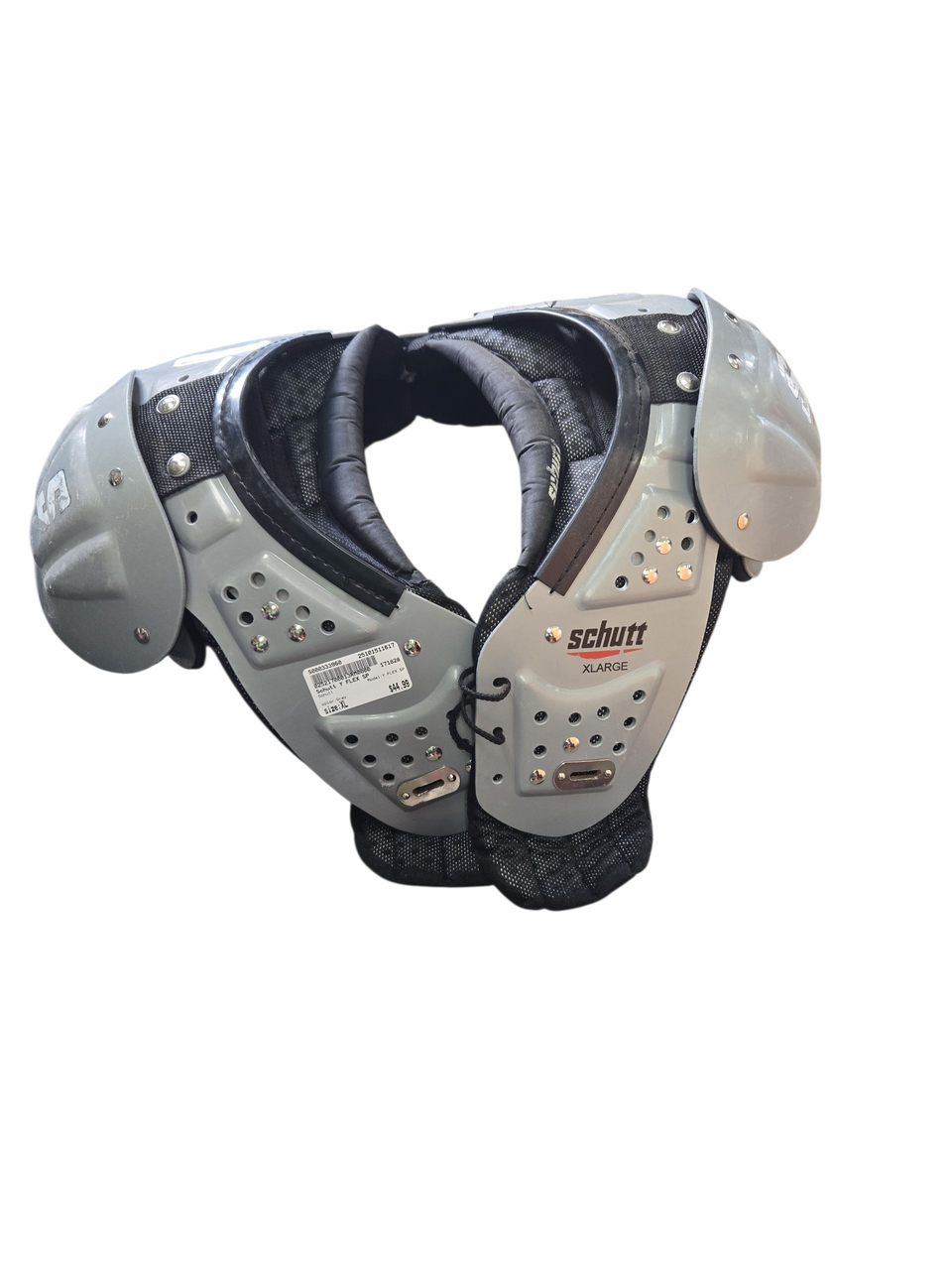 Used Schutt Y FLEX SP FB Shoulder Pads Grey XL