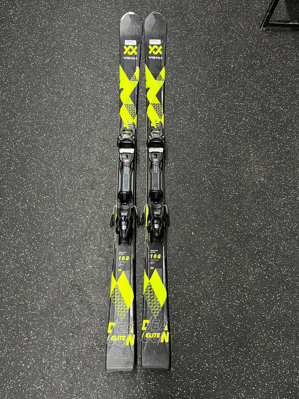 Used Volkl DEACON ELITE Mens DH Ski/Binding Black 168 cm