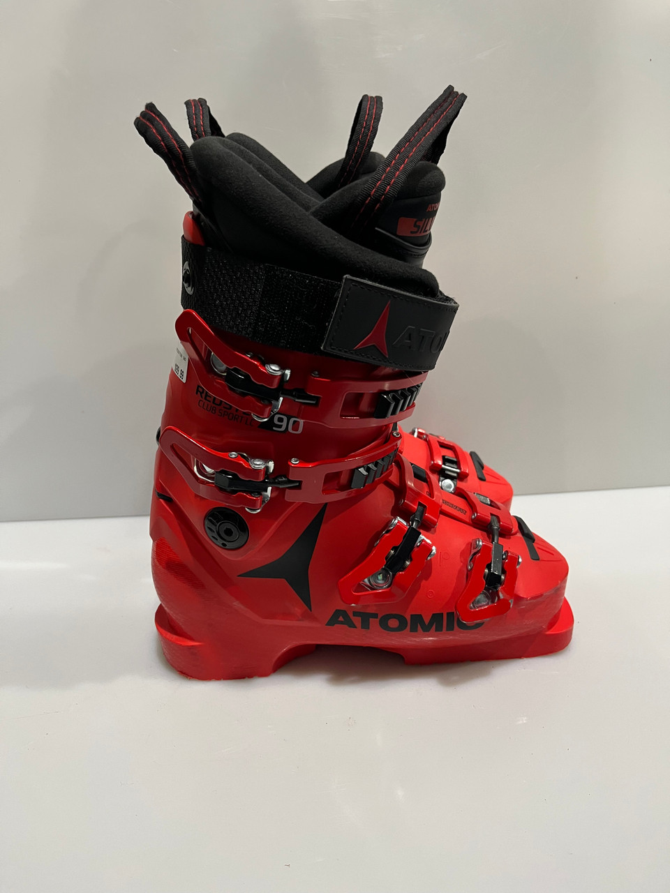 Used Atomic REDSTER 90 Boys DH Ski Boot Red 230 MP - J05 - W06