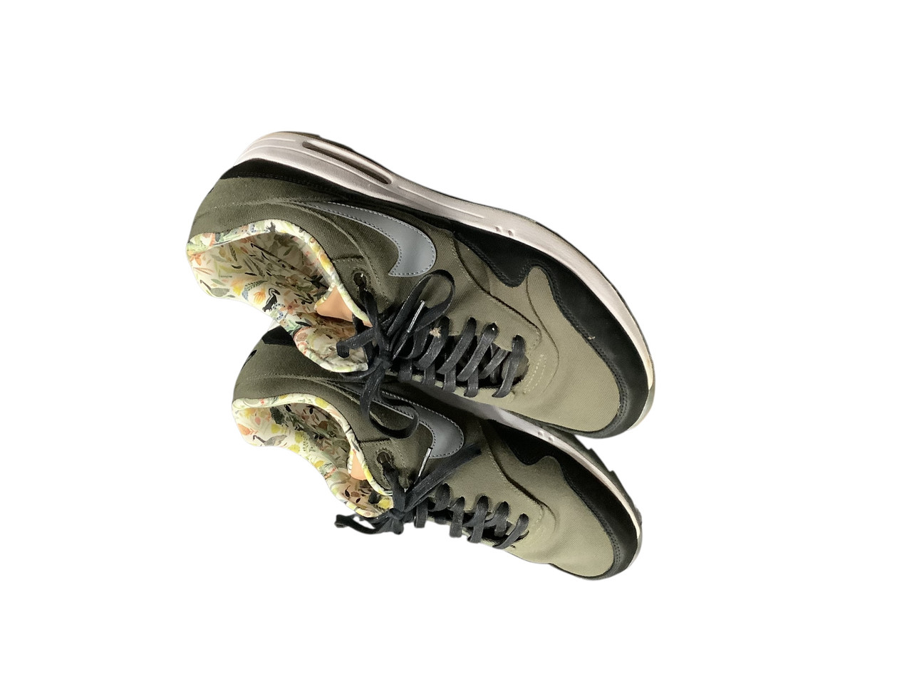 Used Nike AIR MAX 1 Mens Golf Shoes Dark Green Senior 10.5