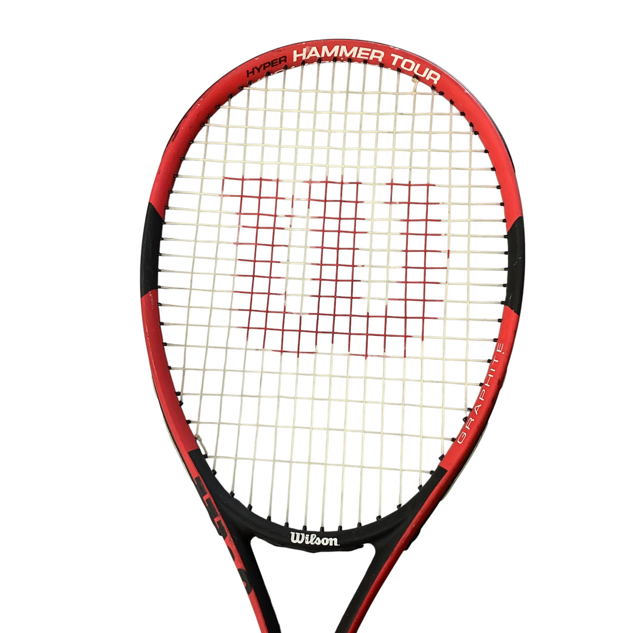 Used Wilson HYPER HAMMER TOUR Adult Tennis Racquet Red 4 1/2
