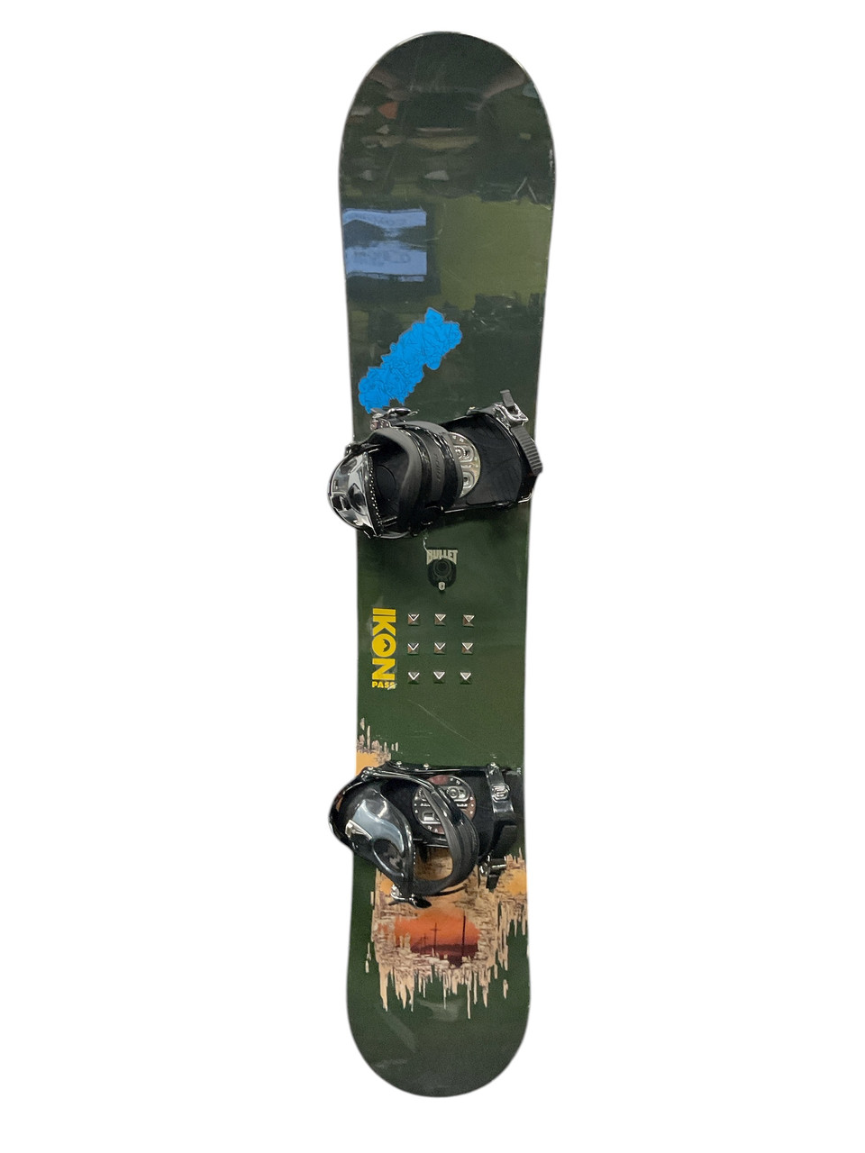 Used Burton BULLET 62 Mens Board/Bindings Green 162 cm