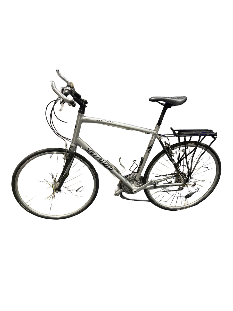 Used Specialized ELITE SIRRUS Hybrid/City Bike Mens Grey 56-58cm