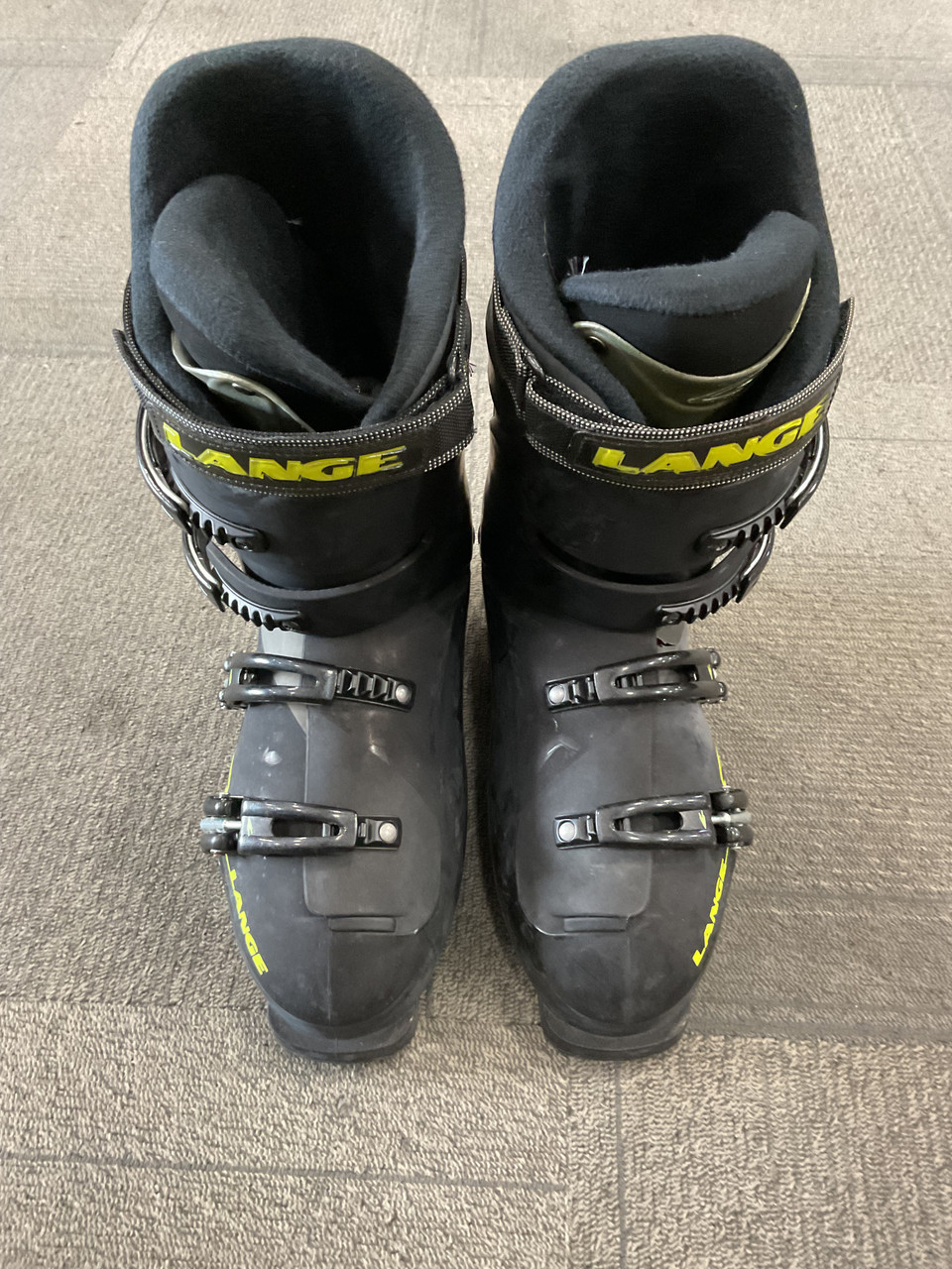 Used Lange F6 Mens DH Ski Boot Black 285 MP - M10.5 - W11.5