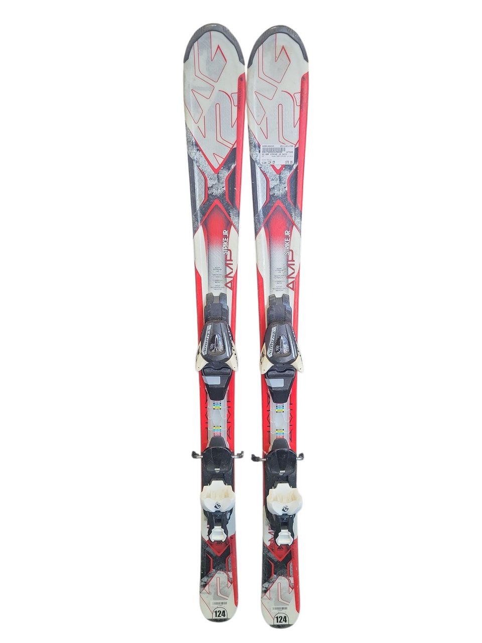 k2 amp strike skis.com Used K2 AMP STRIKE JR SKIS Boys DH Ski/Binding White 124 cm 11708-S000186443
