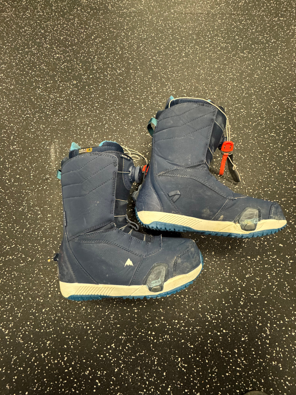 Used Burton IMPRINT2 Mens Snowboard Boots Navy Blue Senior 10.5