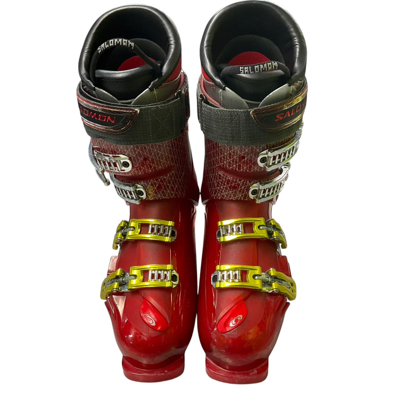 Used Salomon FALCON 10 Mens DH Ski Boot Orange 275 MP - M09.5 - W10.5