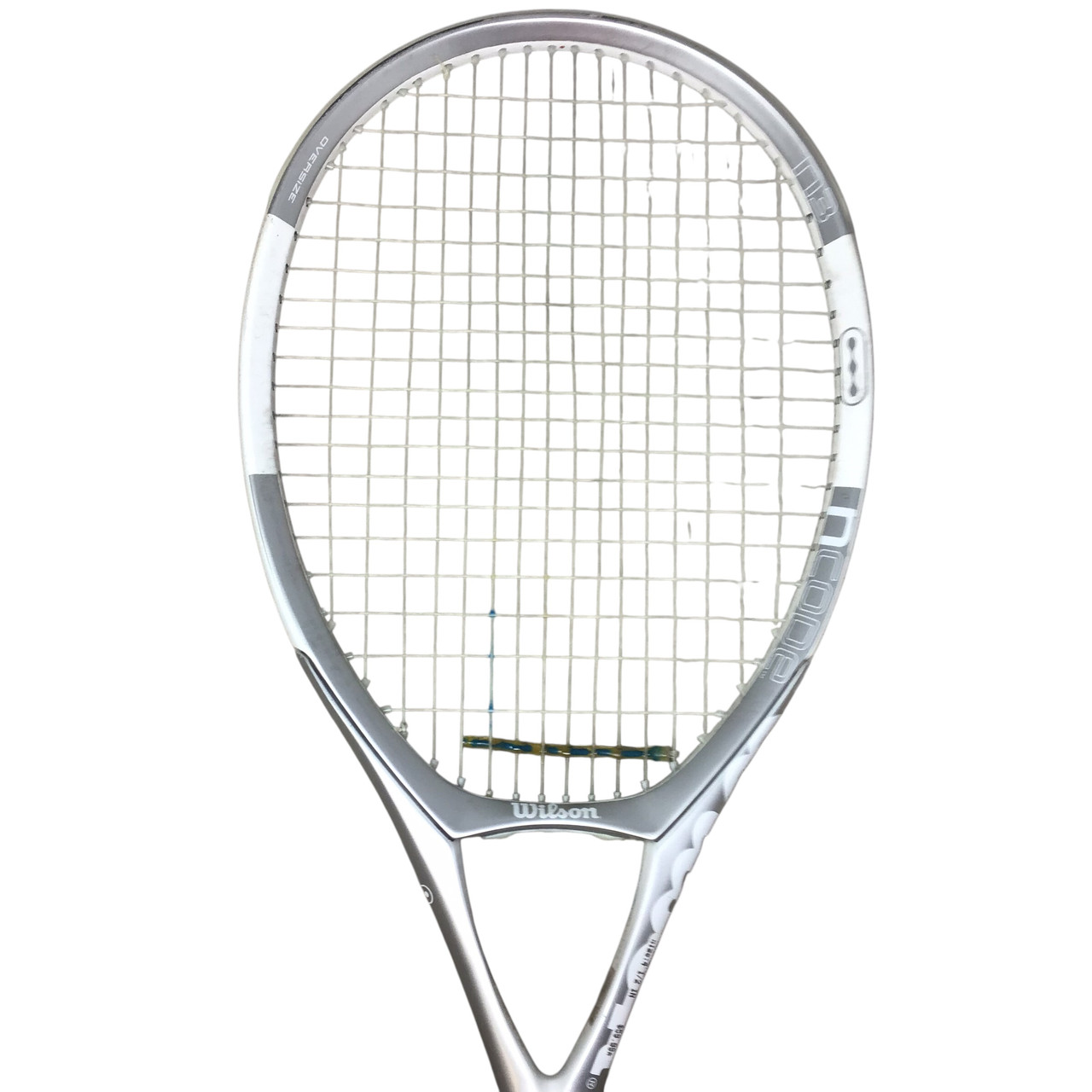 Used Wilson NCODE N3 Adult Tennis Racquet White 4 1/2