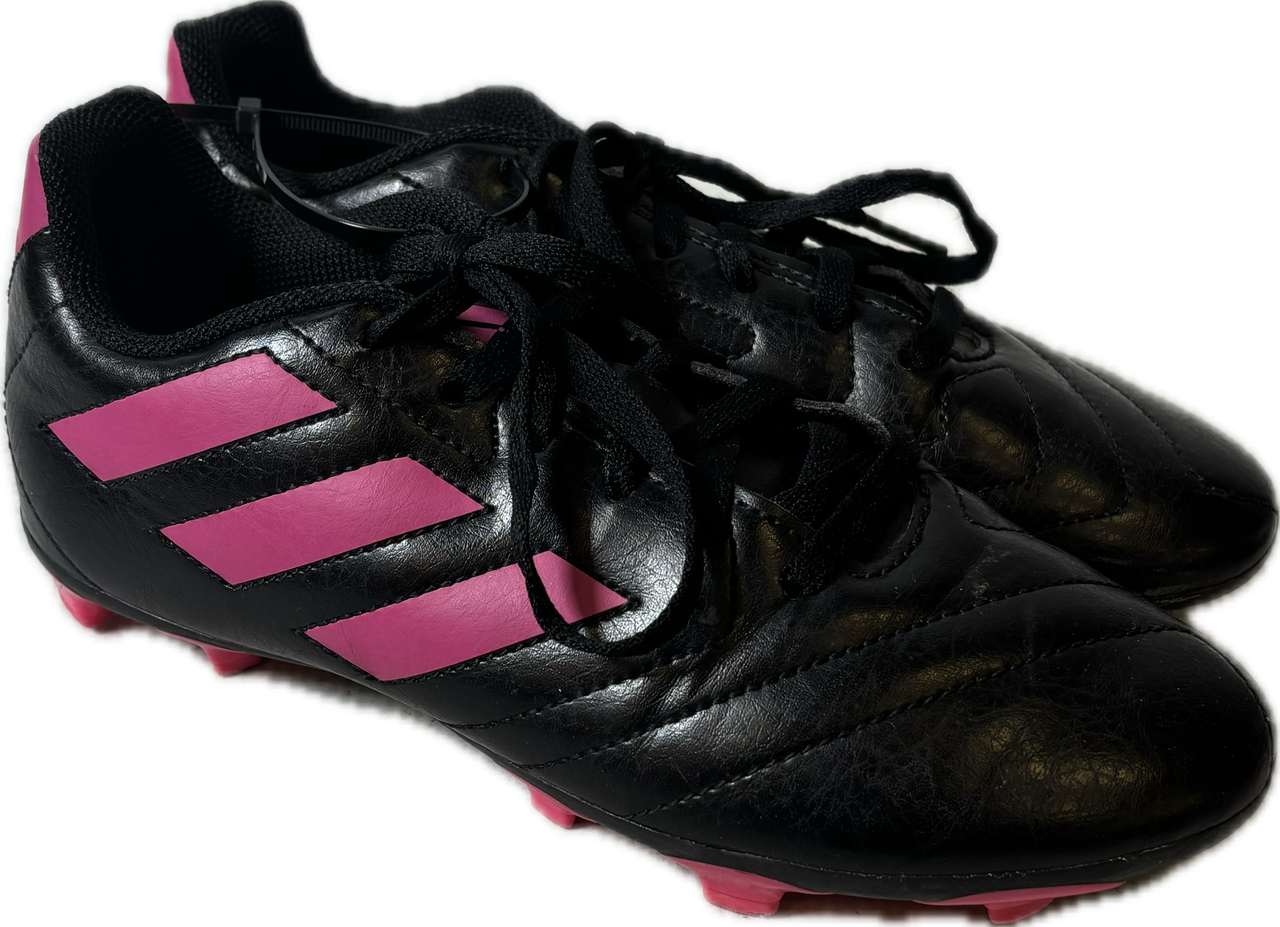 Used Adidas GOLETTO IV TRX FG Soccer Cleats Black And Pink  display picture 2