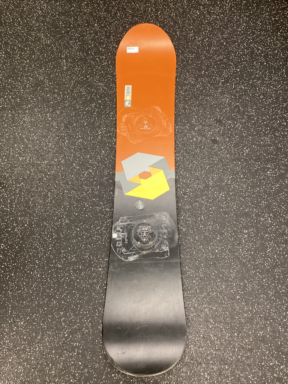 Used Burton 2002 CLASH Mens Snowboard Only Orange 157 cm