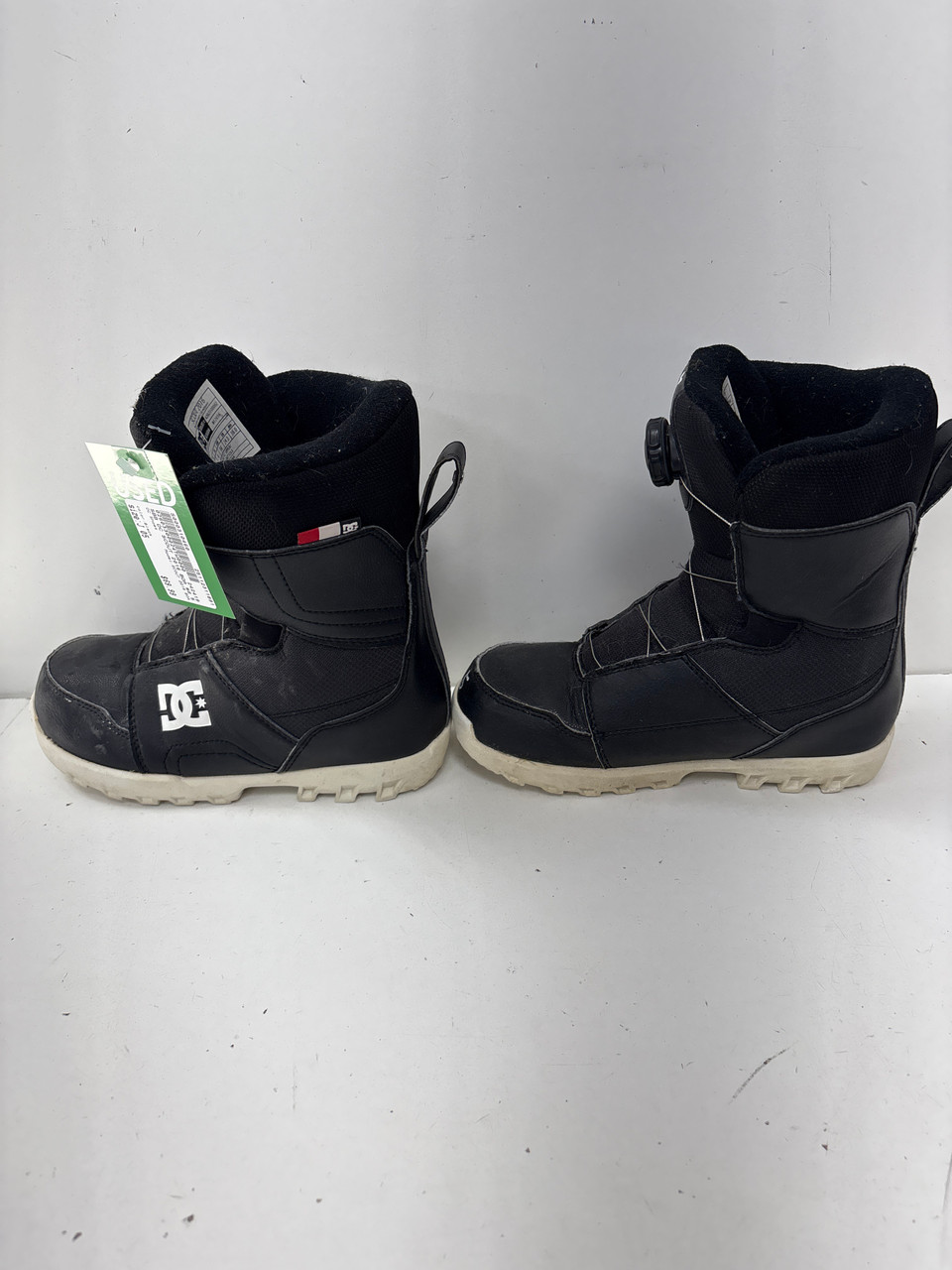 Used DC Shoes SCOUT 2016 BOA Boys Snowboard Boots Black Junior 05