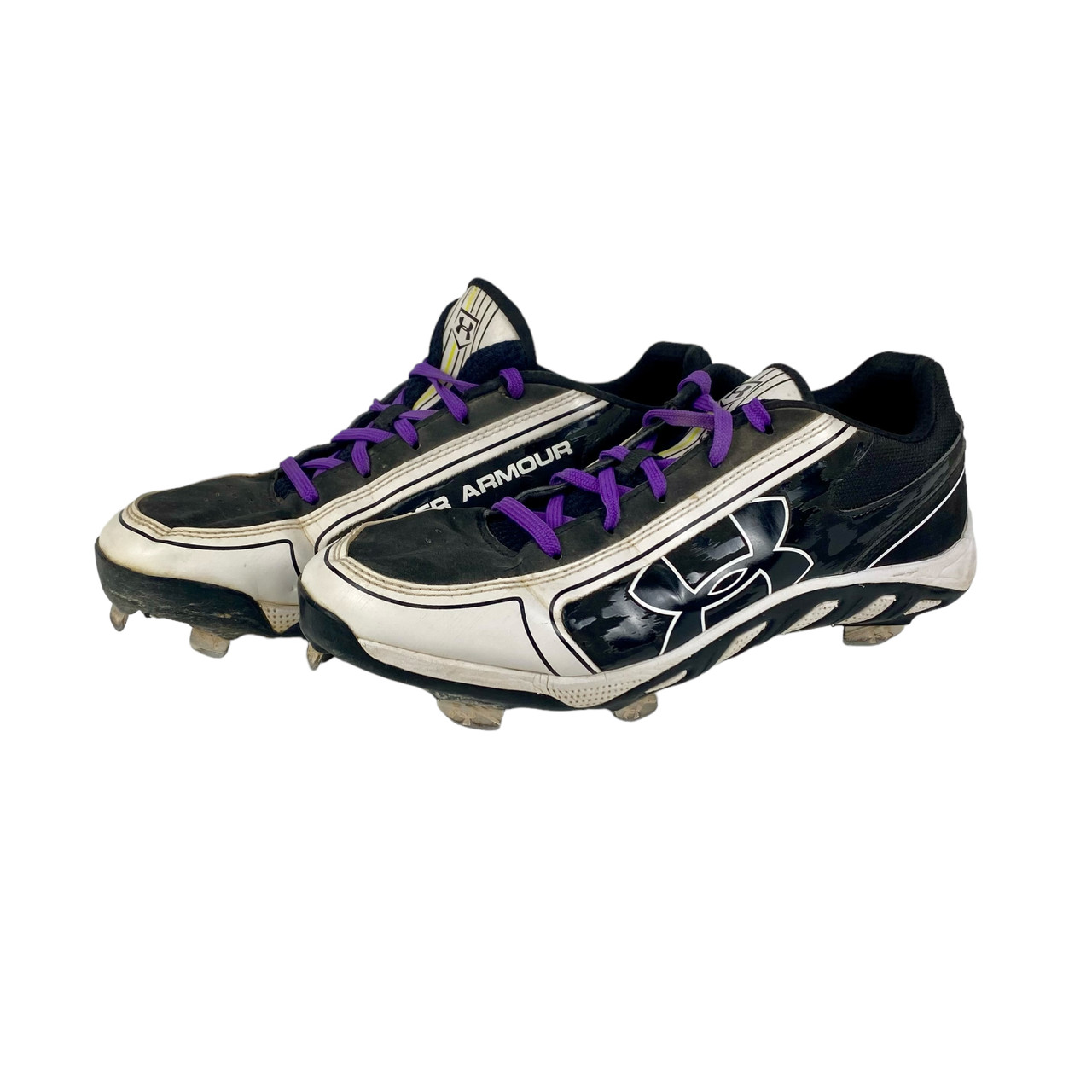 purple metal softball cleats