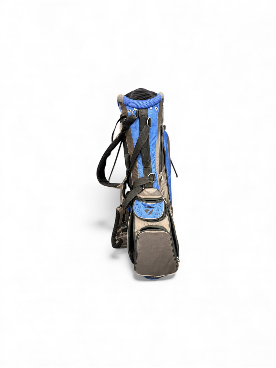 Used Taylormade TMTK 7 WAY DIVIDER BAG Mens Stand Bag Navy Blue