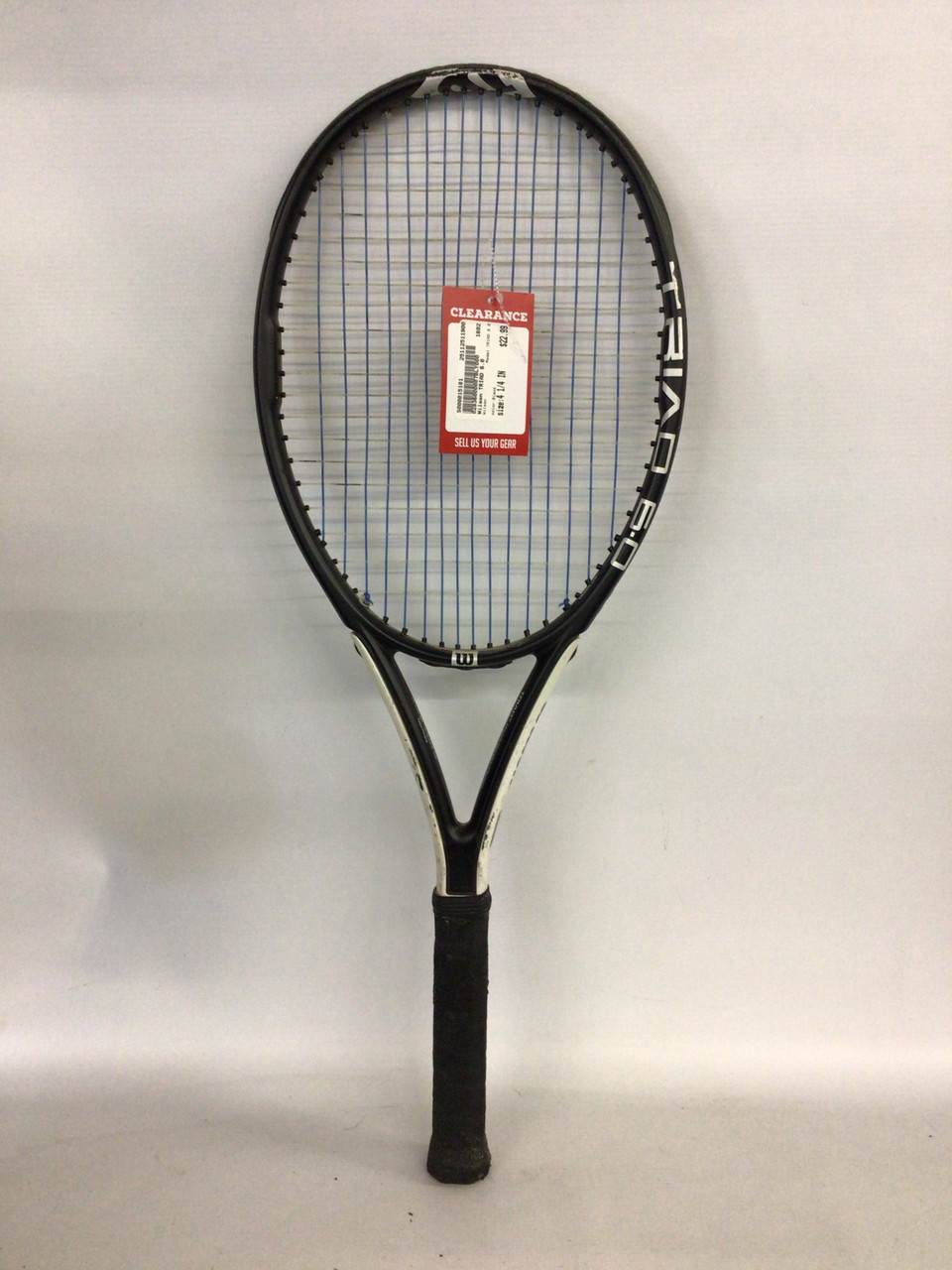 Used Wilson TRIAD 6.0 Adult Tennis Racquet Black 4 1/4