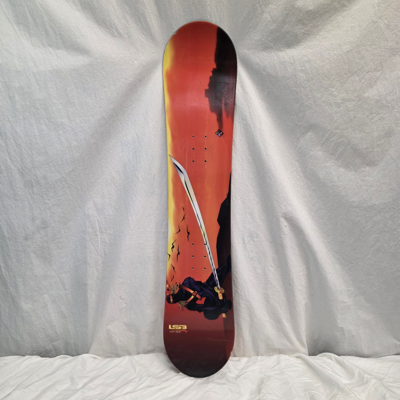 Used Liquid HOT ROD SNOWBOARDS Boys Snowboard Only Orange 114 cm