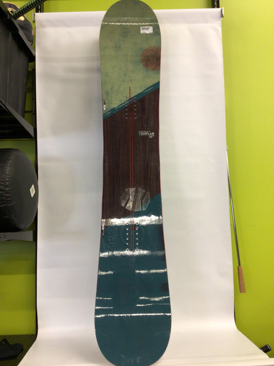 Used Rossignol TEMPLAR Mens Snowboard Only Green 158 cm