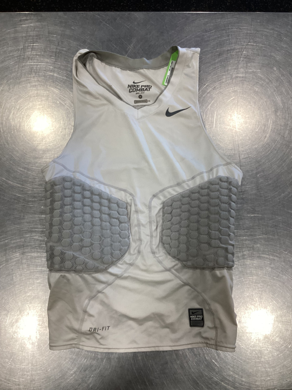 white nike pro combat shirt