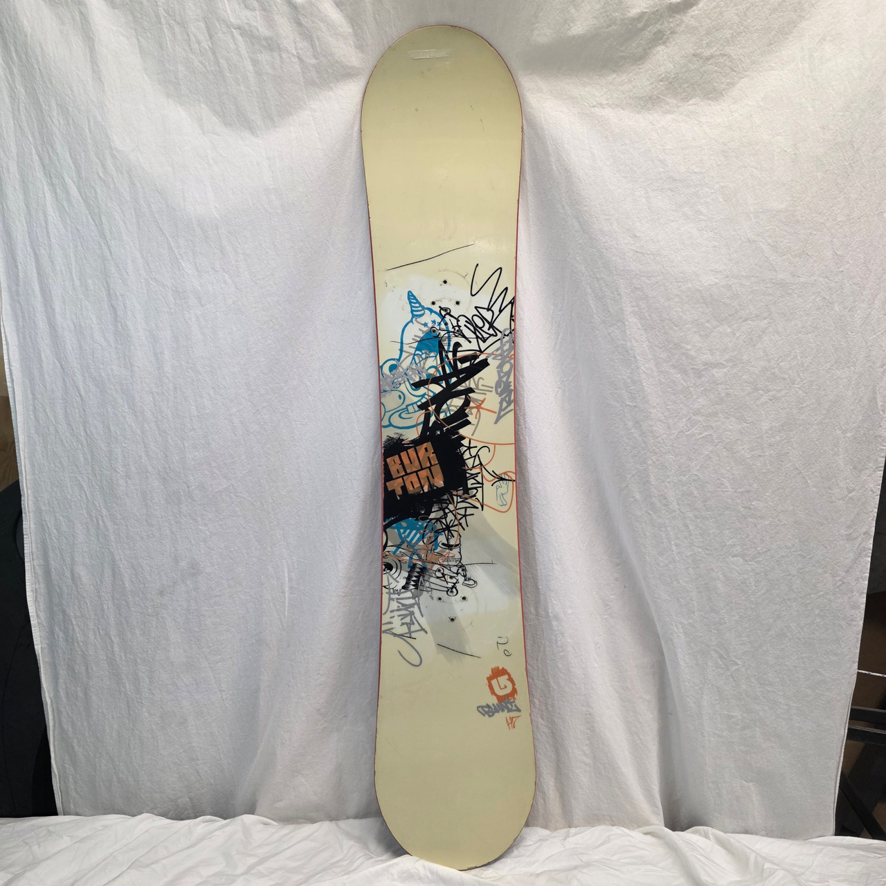 Used Burton BLUNT Snowboard Only White 147 cm
