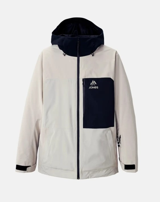 New JONES MTN SURF RECYCLED JACKET SMOKE GREY LG