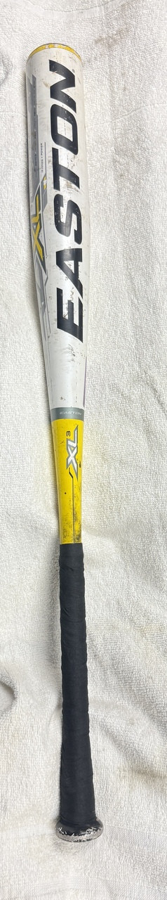 Used Easton XL3 BB11X3 BB/SB High School -3 Bat White And Yellow 33