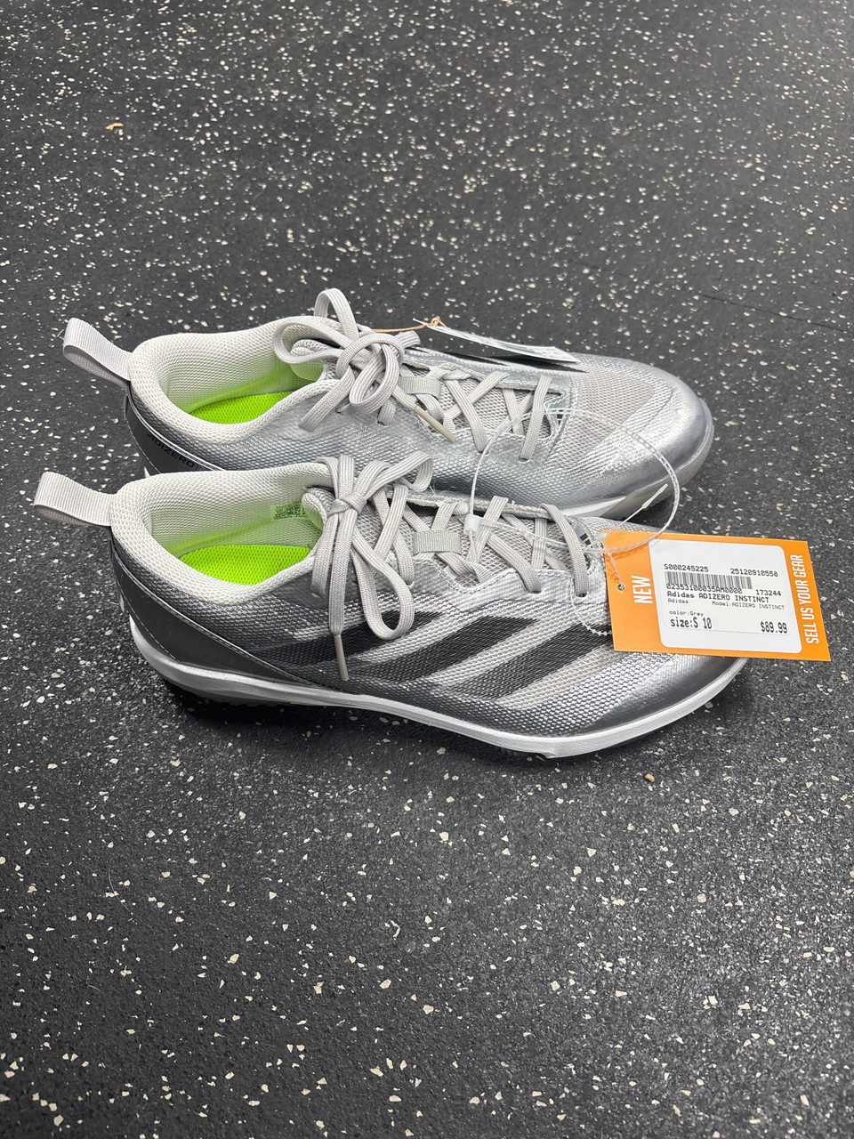Used Adidas ADIZERO INSTINCT Mens Golf Shoes Grey Senior 10