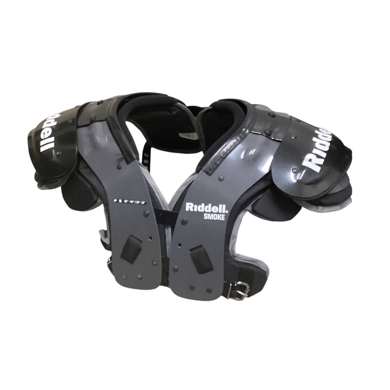 Used Riddell SMOKE FB Shoulder Pads Navy Blue MD