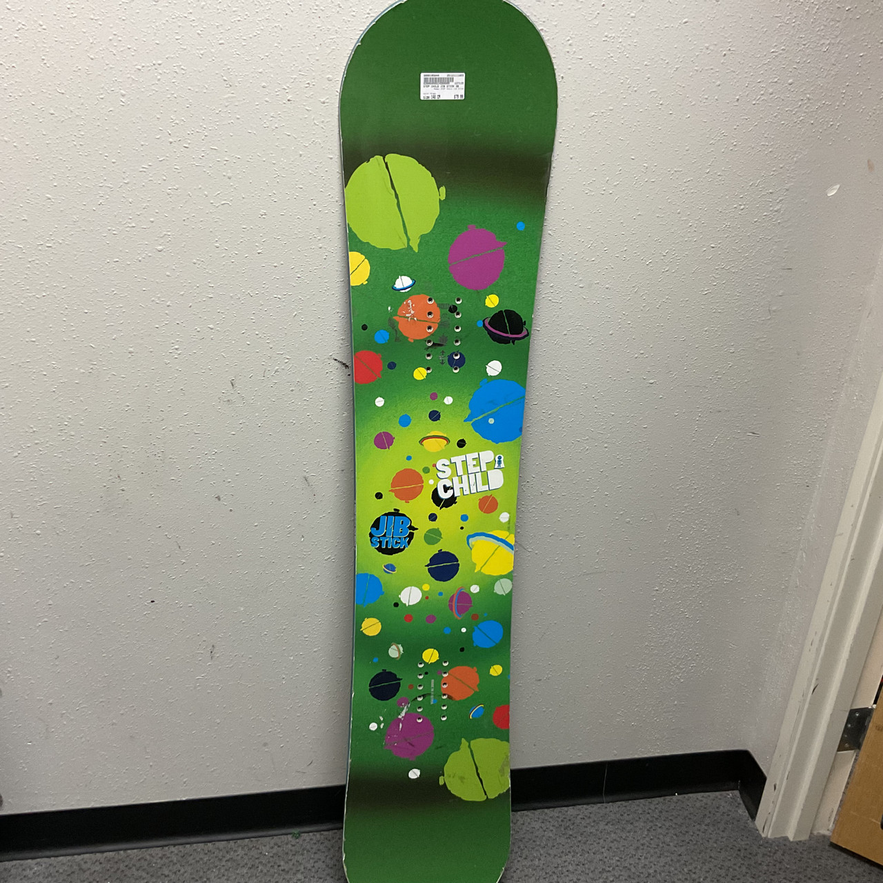 Used STEP CHILD JIB STICK Boys Snowboard Only Green 148 cm
