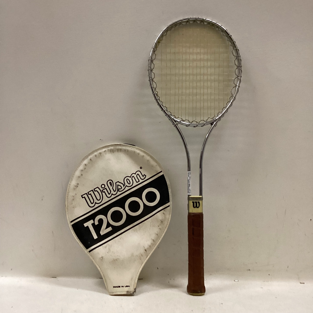Used Wilson T2000 Adult Tennis Racquet Grey 4 5/8