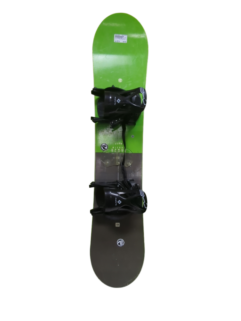 Used Flow MICRON VERVE 120 Boys Board/Binding Green 120 cm