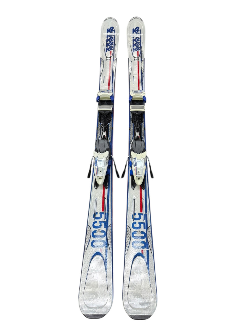 Used K2 5500 Mens DH Ski/Binding White/Red/Navy 167 cm
