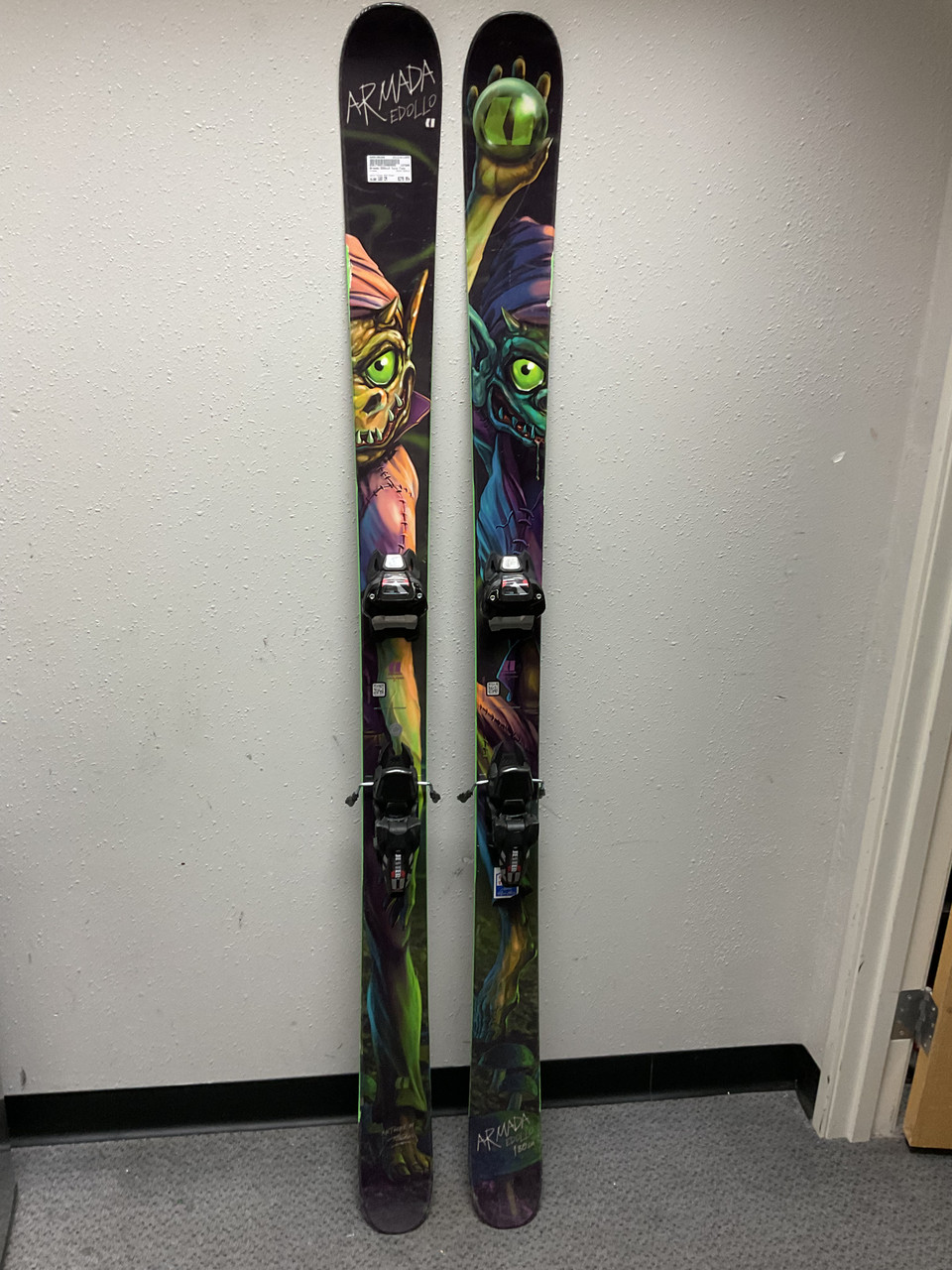 Used Armada EDOLLO Mens DH Ski/Binding Black And Green 180 cm
