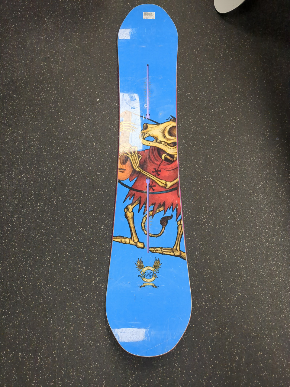 Used Burton EASY LIVIN Mens Snowboard Only Royal Blue 155 cm