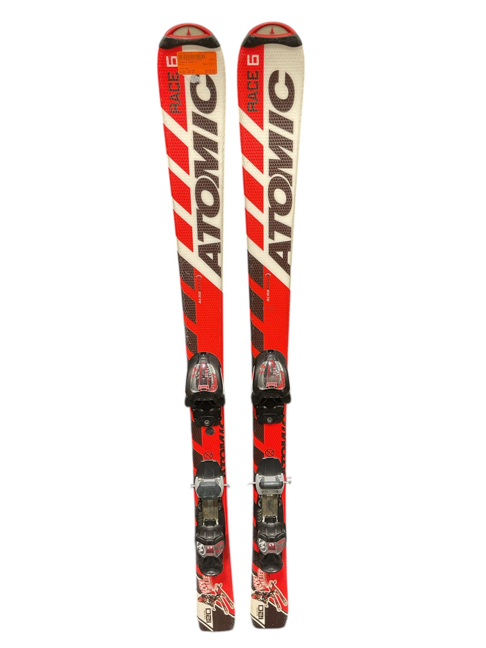 Used Atomic RACE 6 Boys DH Ski/Binding Red 120 cm