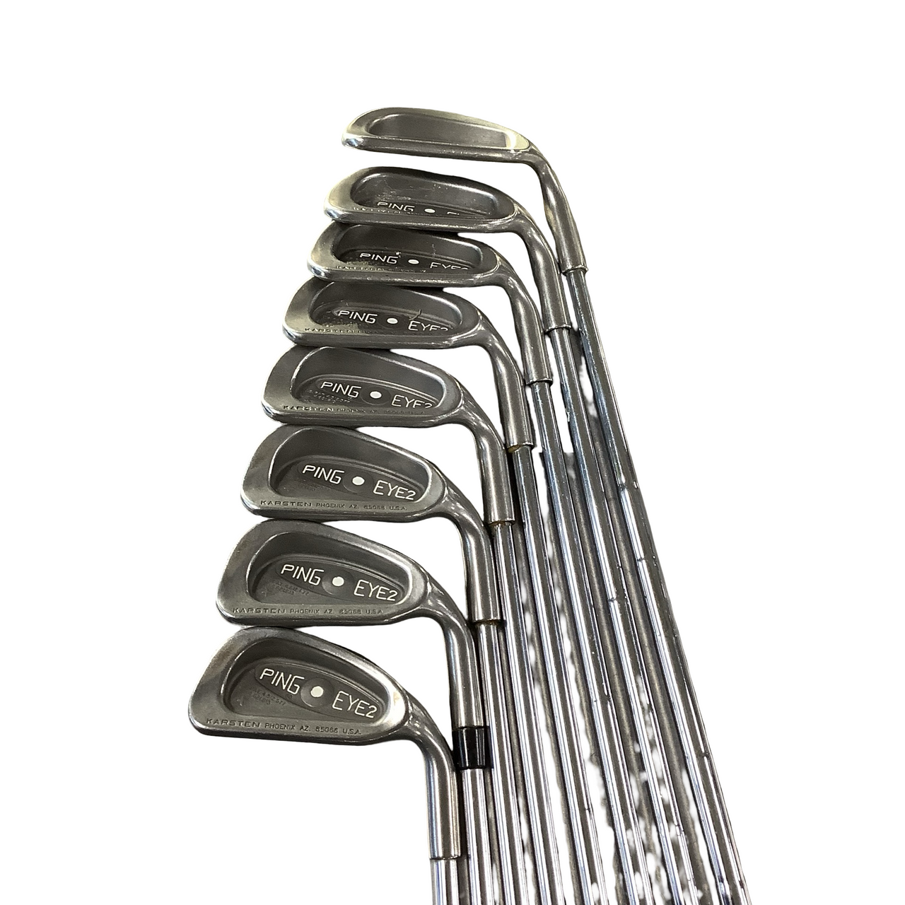 Used Ping EYE 2 WHITE DOT Mens Iron Set RH 4I-SW