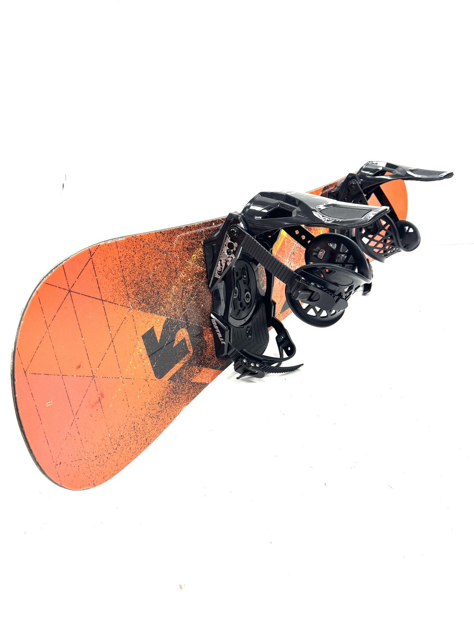 Used Burton LTR 140 W/ LG M8TRIX BND Mens Board/Bindings Orange 140 cm