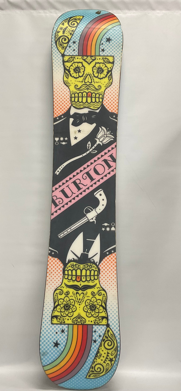 Used Burton GTWIN Womens Snowboard Only White/Black/Royal 149 cm