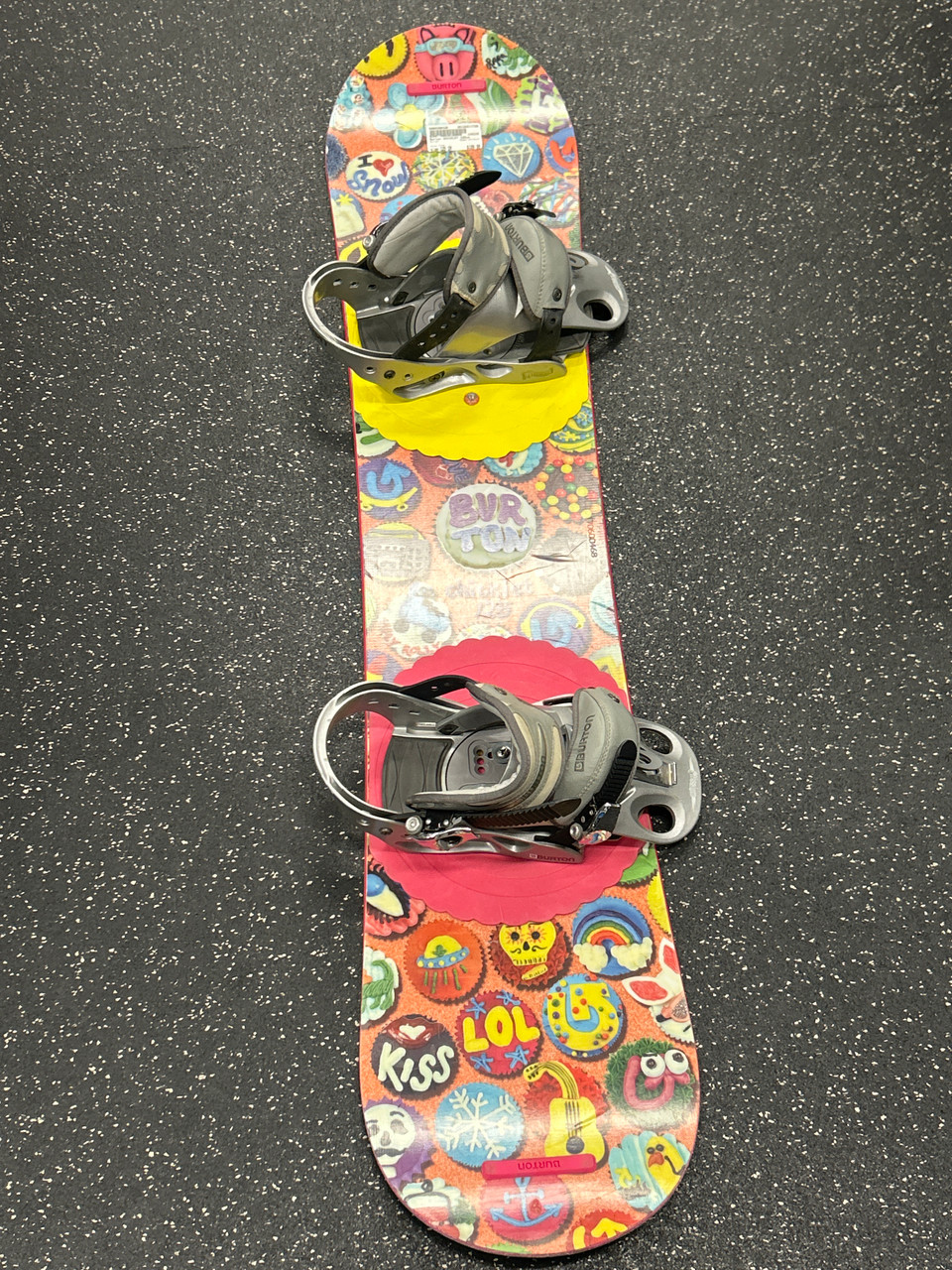 Used Burton CHICKLET Girls Board/Binding Pink 125 cm