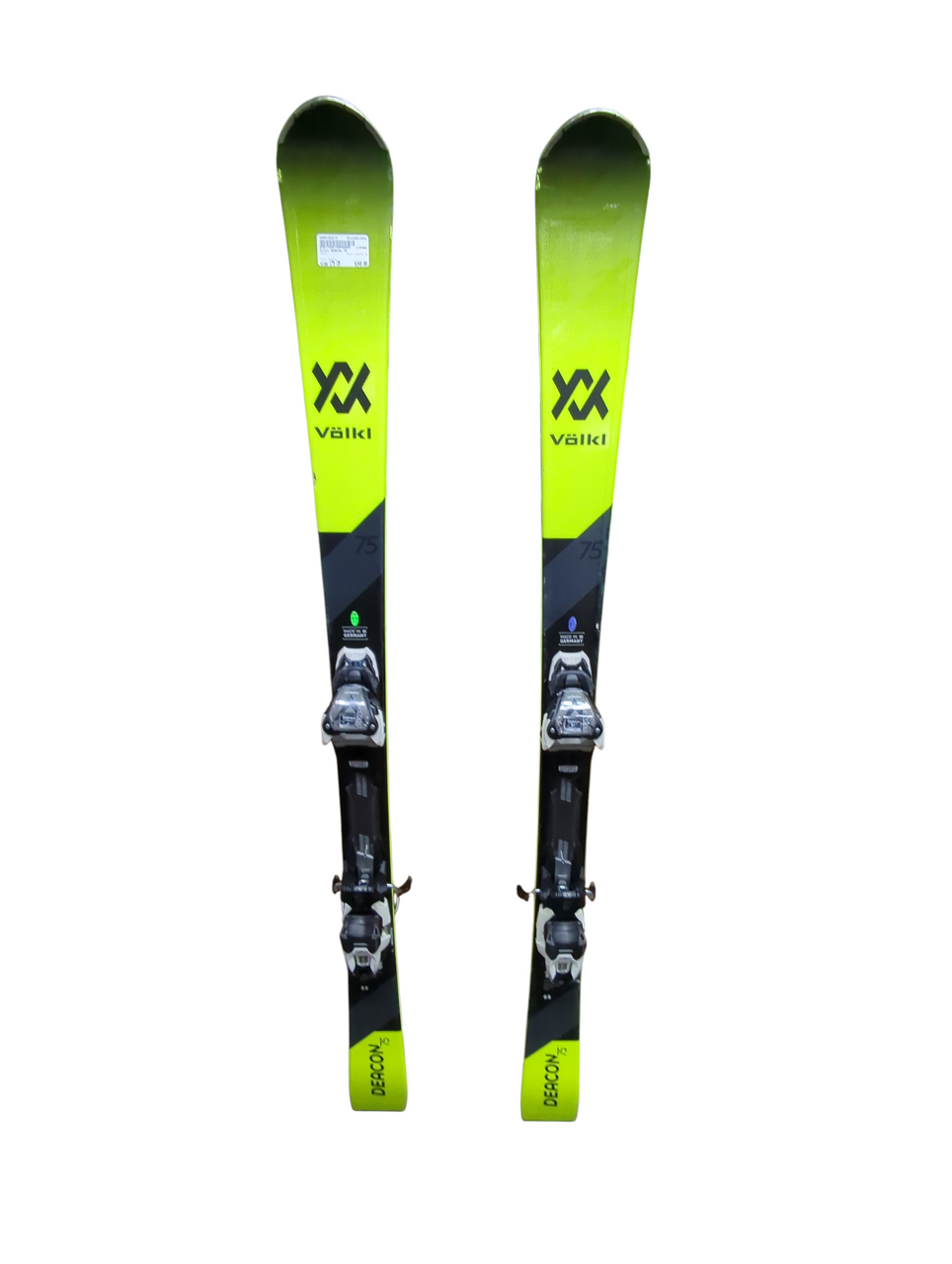 Used Volkl DEACON 75 Mens DH Ski/Binding Yellow 175 cm