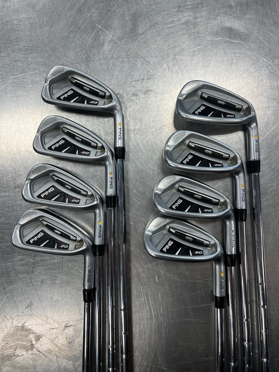 Used Ping I20 YELLOW DOT Mens Iron Set RH 4I-GW/AW