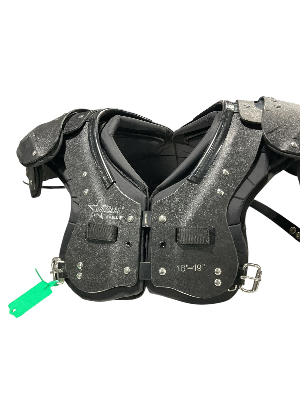 Used Douglas SKILL M FB Shoulder Pads Black MD