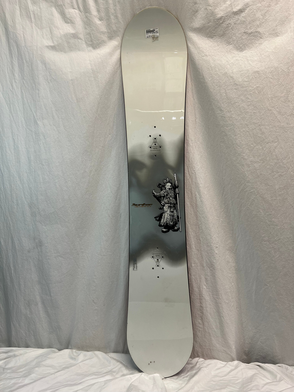 Used Burton JUSSI OKSANEN Mens Snowboard Only White 157 cm